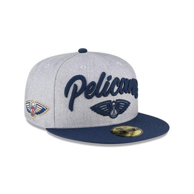 New Orleans Pelicans Gorra | New Era NBA Draft 59fifty Fitted Cap Mexico - Grises